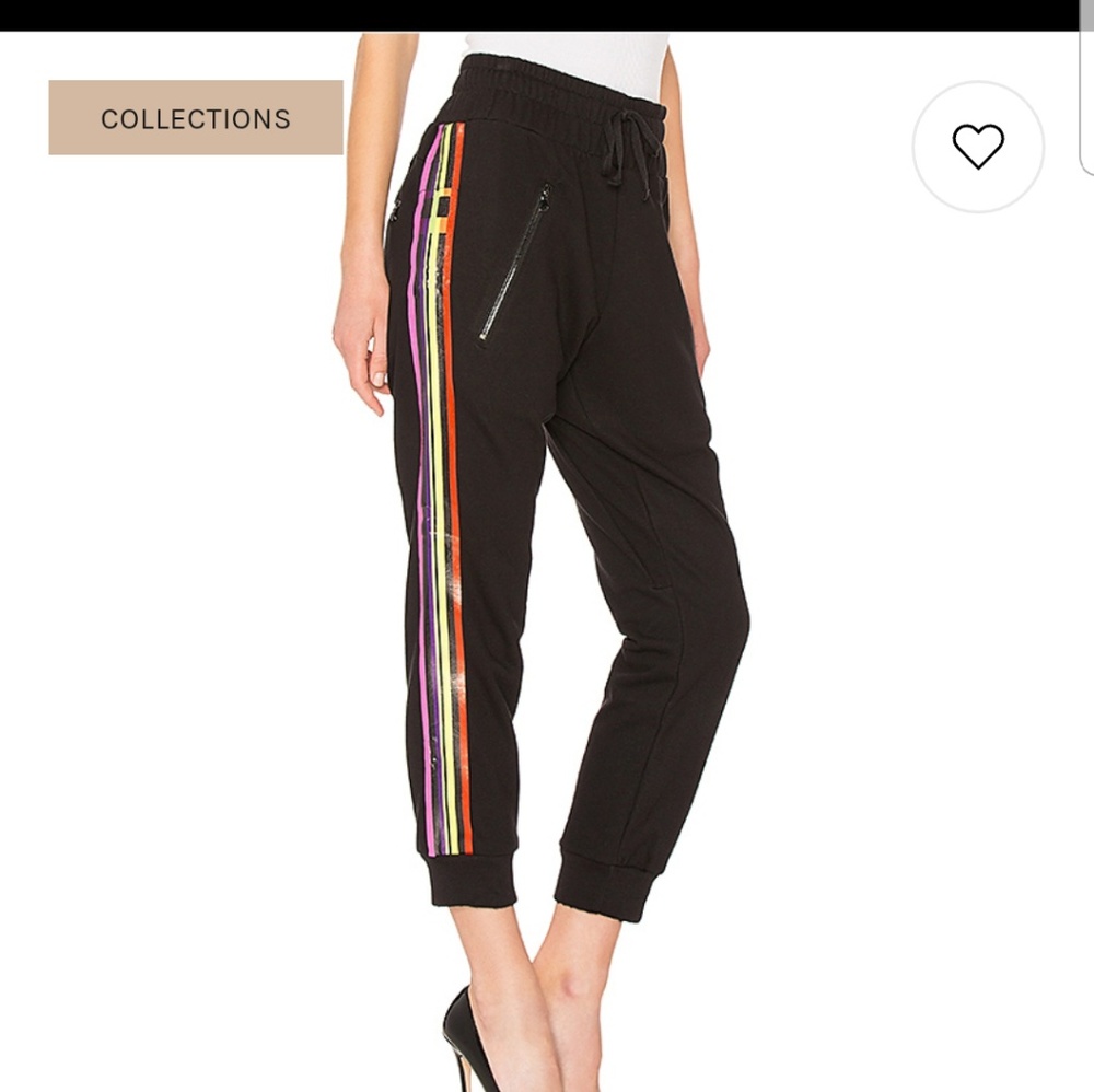 Baja East rainbow track pants